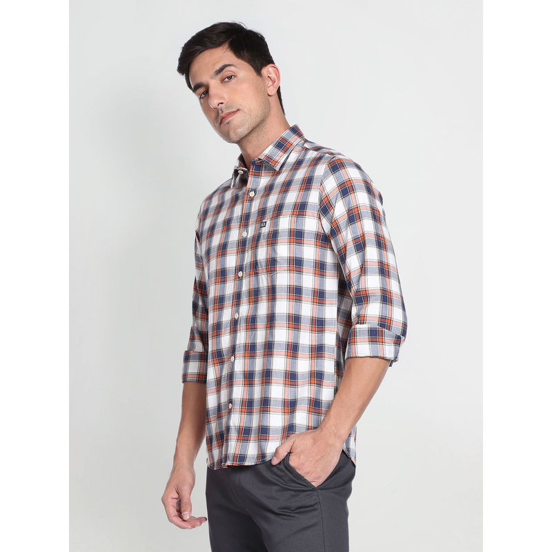 Arrow Tartan Check Manhattan Slim Fit Casual Shirt (44)