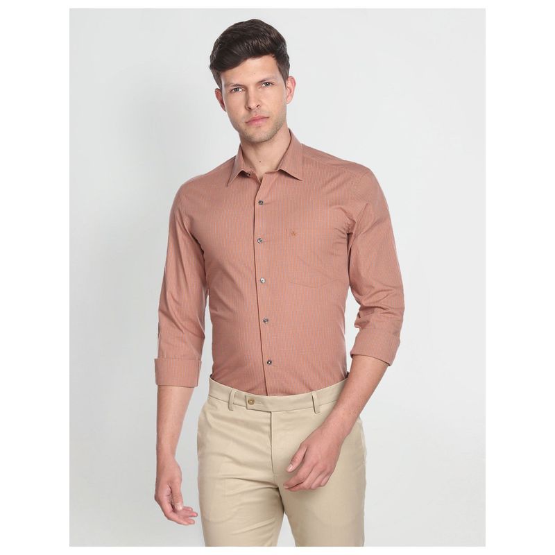 Arrow Graph Check Cotton Formal Shirt (40)