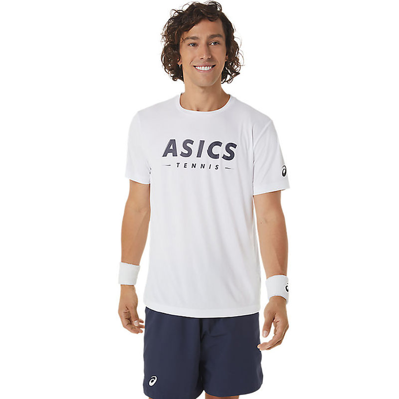 ASICS Court Tennis Graphic White Men's T-Shirt (2XL)