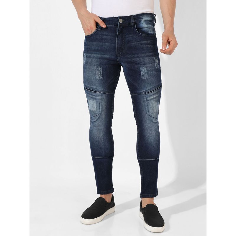 Campus Sutra Men Classic Blue Regular Fit Denim Jeans(28)