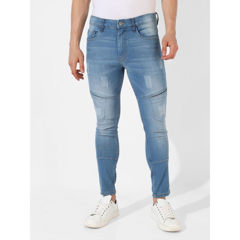 Campus Sutra Men Classic Light Blue Regular Fit Denim Jeans(30)