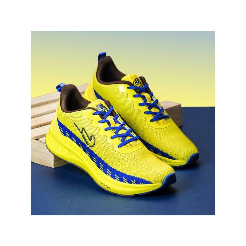 Campus CAMP SCORE Yellow Mens Running Shoes (UK 7)
