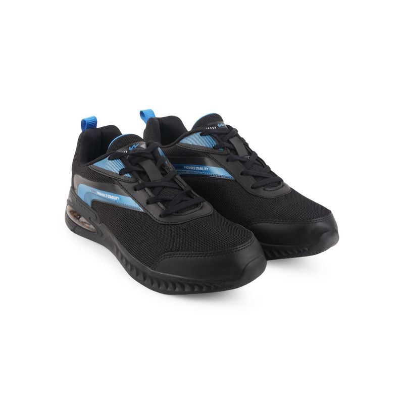 Campus Swager Black Men Running Shoes (UK 9)