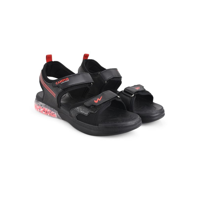 Campus GC-22118 Black Men Sandals (UK 6)