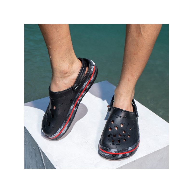 Campus GC-4001 Black Men Clogs (UK 6)