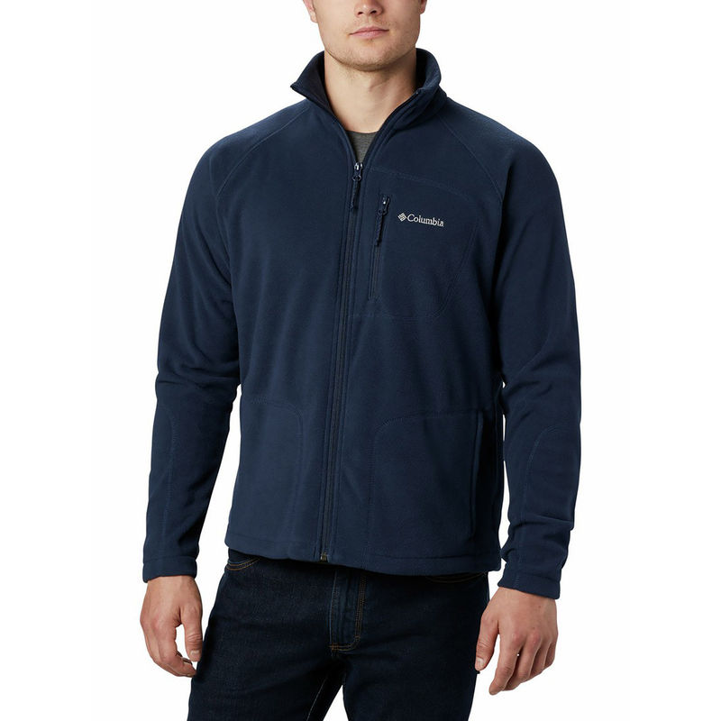 Columbia Mens Navy Fast Trek II Full Zip Fleece Jacket (L)