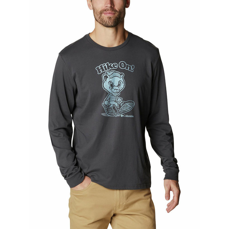 Columbia Mens Black Apres Lifestyle Graphic Long Sleeve Tshirt (XL)