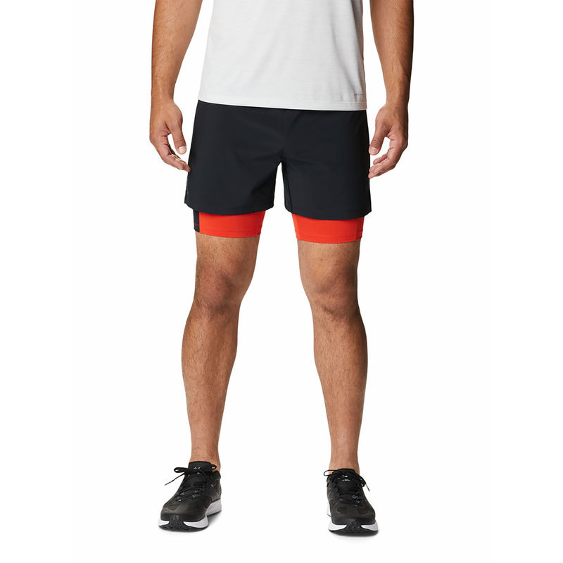 Columbia Mens Black Colour Polyester M Endless Trail 2In1 Short (L)