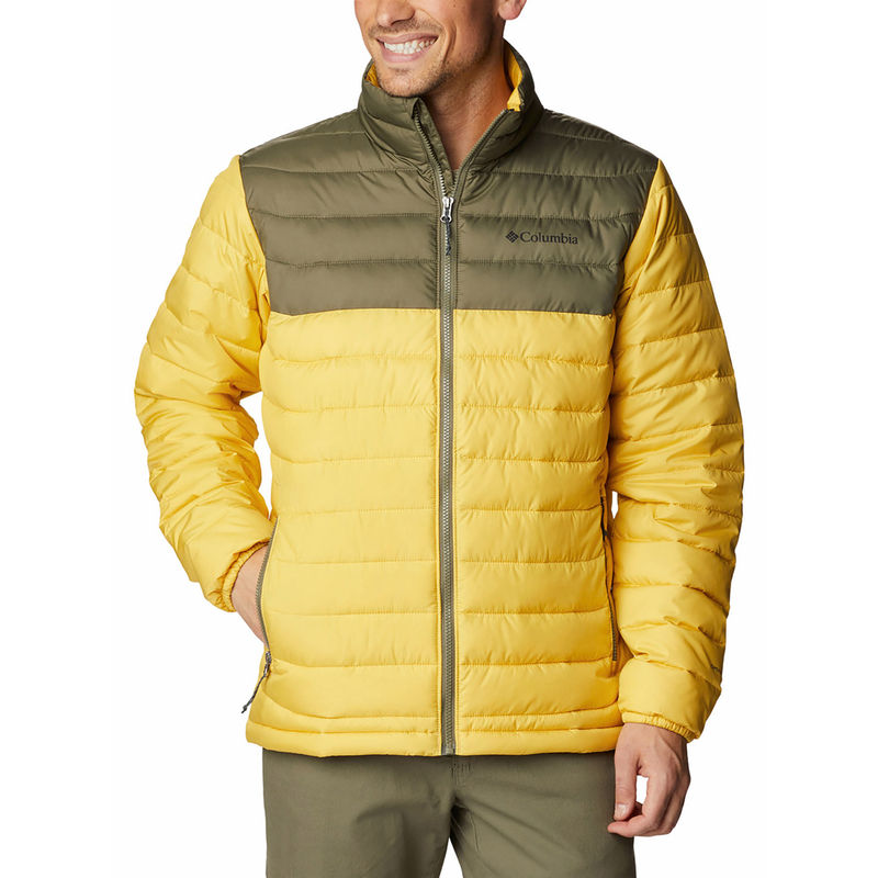Columbia Mens Yellow Colour Polyester Powder Lite Jacket (S)