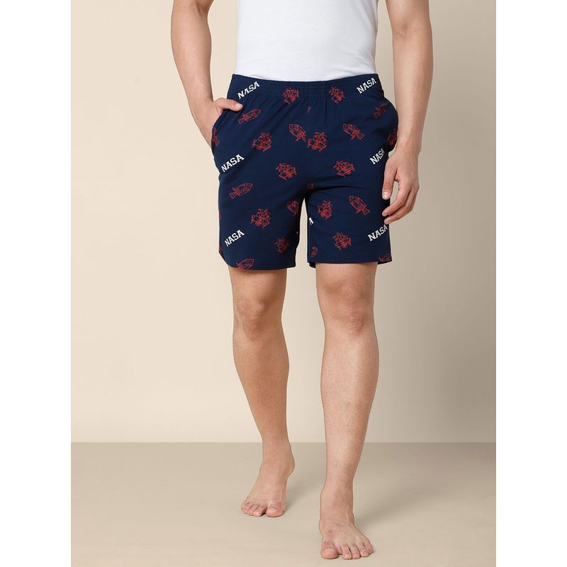 Free Authority Young Men NASA Printed Blue Boxer (S)
