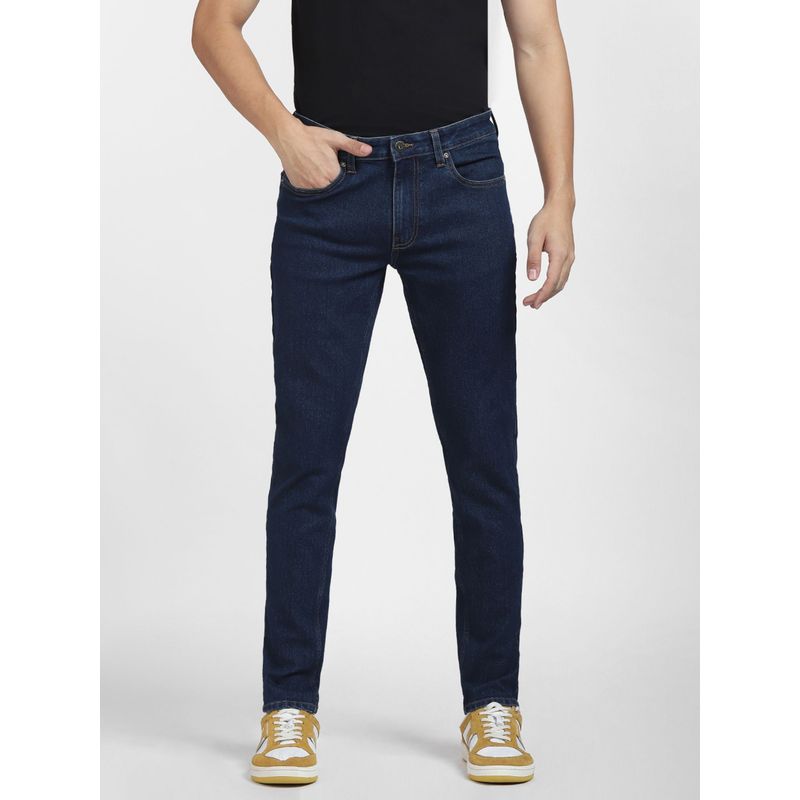 Jack & Jones Dark Blue Low Rise Glenn Slim Fit Jeans -32