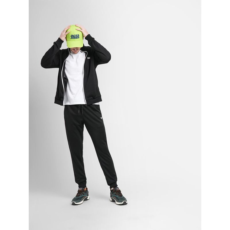 Jack & Jones Black Logo Print Tracksuit (L)