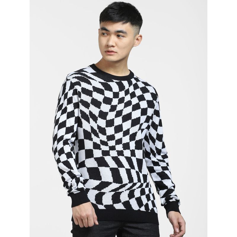 Jack & Jones Black Monochrome Pullover (XL)