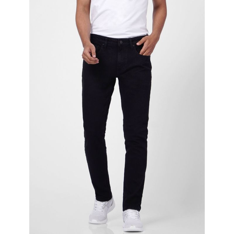 Jack & Jones Black Low Rise Ben Skinny Jeans (30-30)