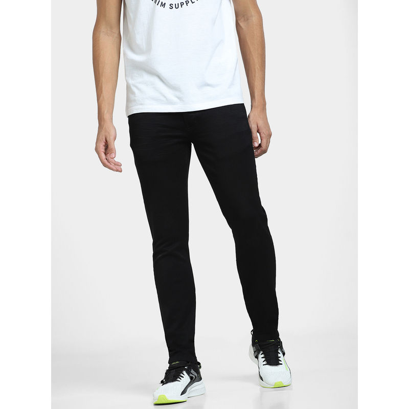 Jack & Jones Black Low Rise Glenn Slim Fit Jeans -28