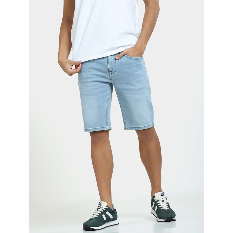 Jack & Jones Light Blue Low Rise Denim Shorts (L)