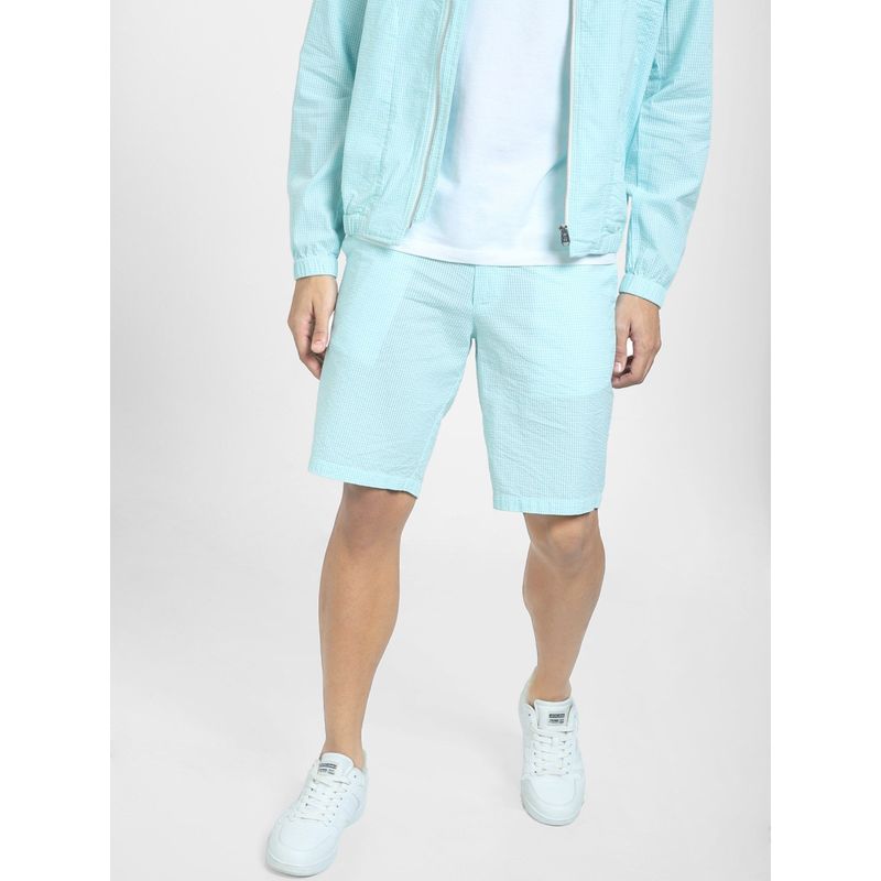 Jack & Jones Men Solid Blue Shorts (M)