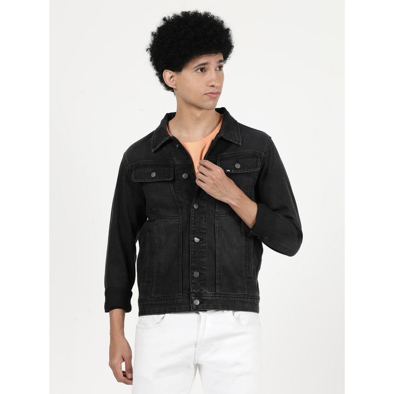 Lee Men Biker Black Jacket (Biker) (2XL)