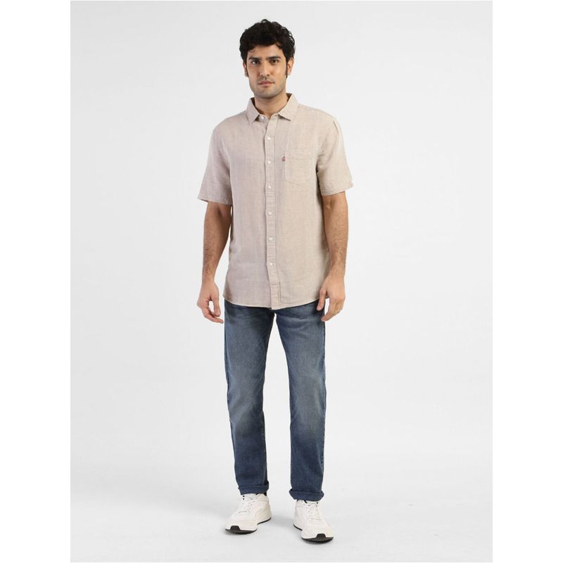 Levi's Mens Solid Spread Collar Shirt (S)