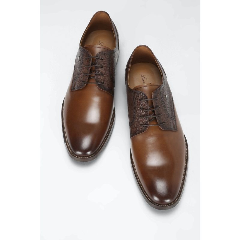 Louis Philippe Brown Lace Up Shoes (UK 7)