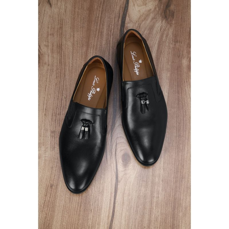 Louis Philippe Black Slip Ons (UK 10)