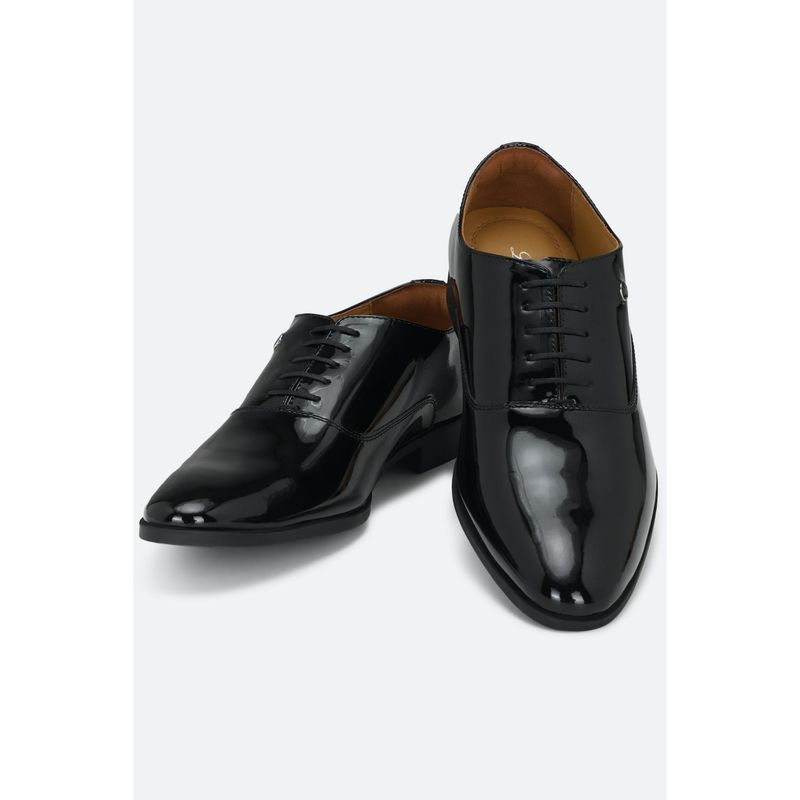 Louis Philippe Black Lace Up Shoes (UK 6)