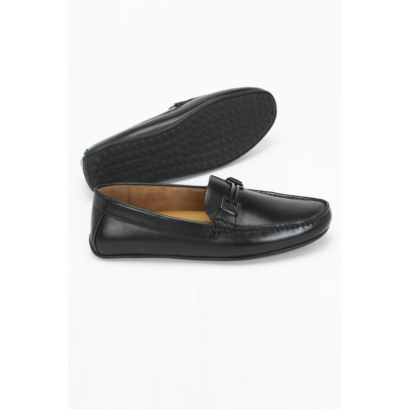 Louis Philippe Black Loafers (UK 8)