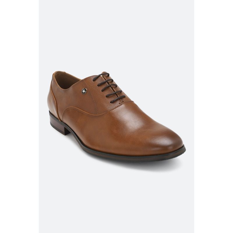 Louis Philippe Men Brown Leather Lace Up Shoes (UK 5)