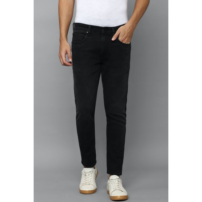Louis Philippe Men Black Dark Smart Fit Jeans (34)