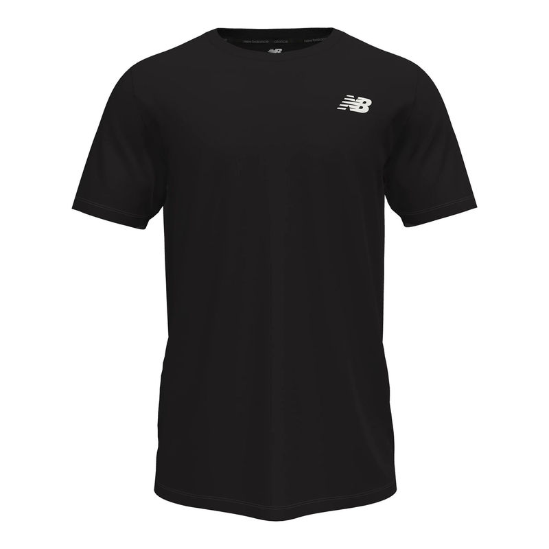 New Balance Mens Black Round Neck T-Shirt (XL)