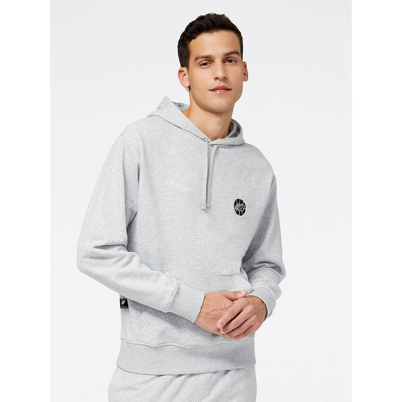 New Balance Mens Athletic Grey Hoodie (M)