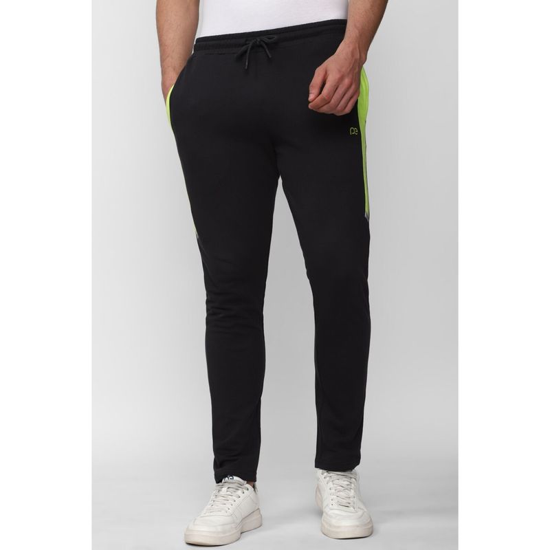 Peter England Men Black Solid Casual Track Pants (32)