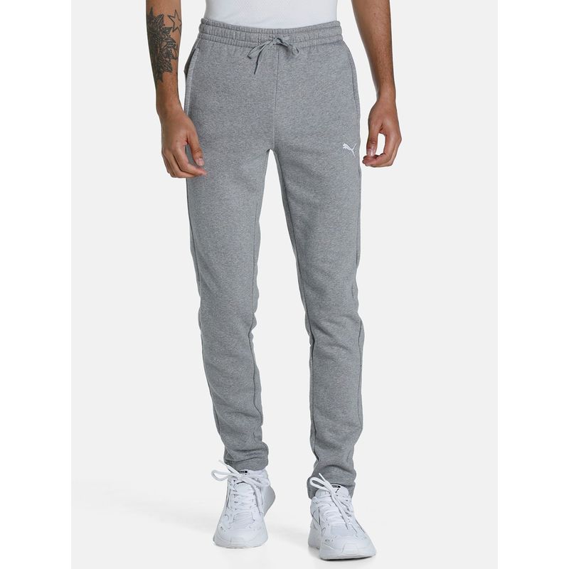 Puma Ms Zippered Fleece Men Gray Sweatpant (XS)