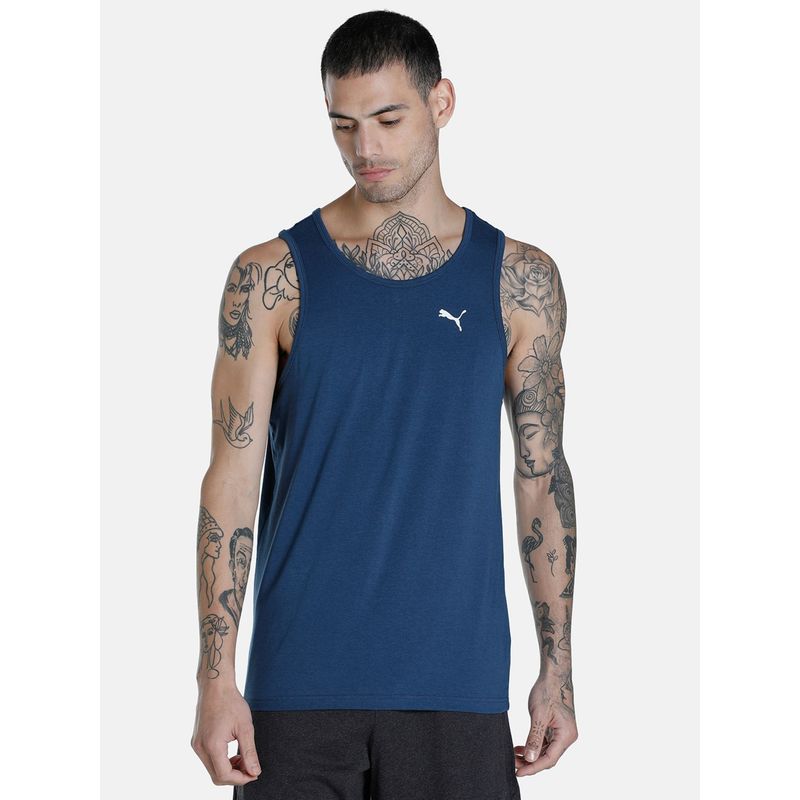 Puma Premium Mens Blue Tank Top (M)