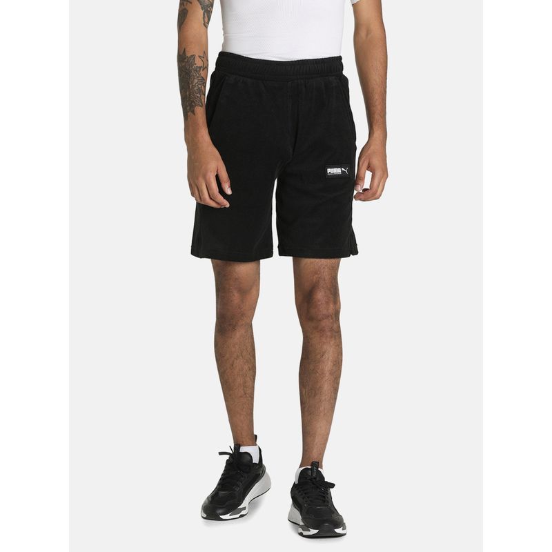 Puma FUSION Toweling Mens Black Shorts (M)