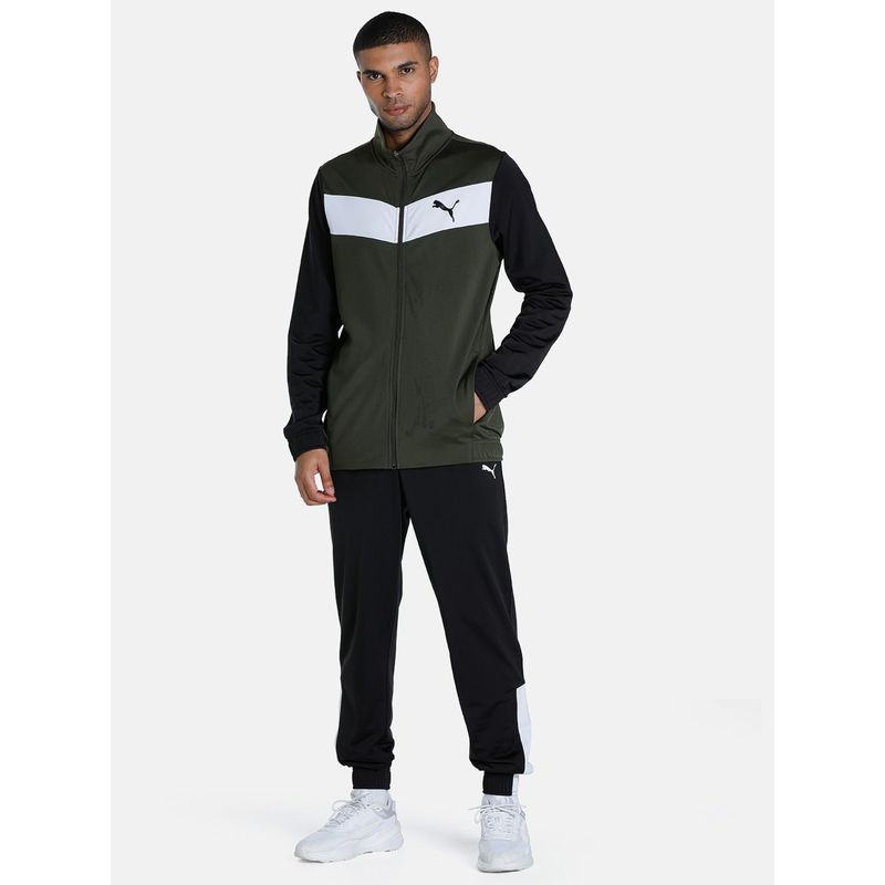 Puma Cricket Men's Green Tracksuits (Set of 2) (S)