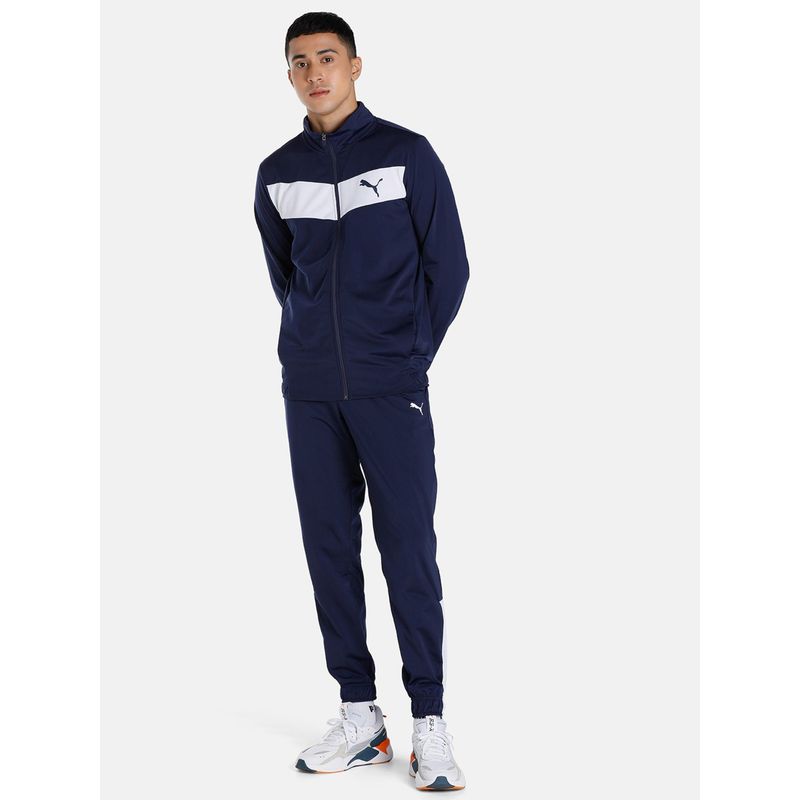 Puma Cricket Men's Blue Tracksuits (Set of 2) (XS)
