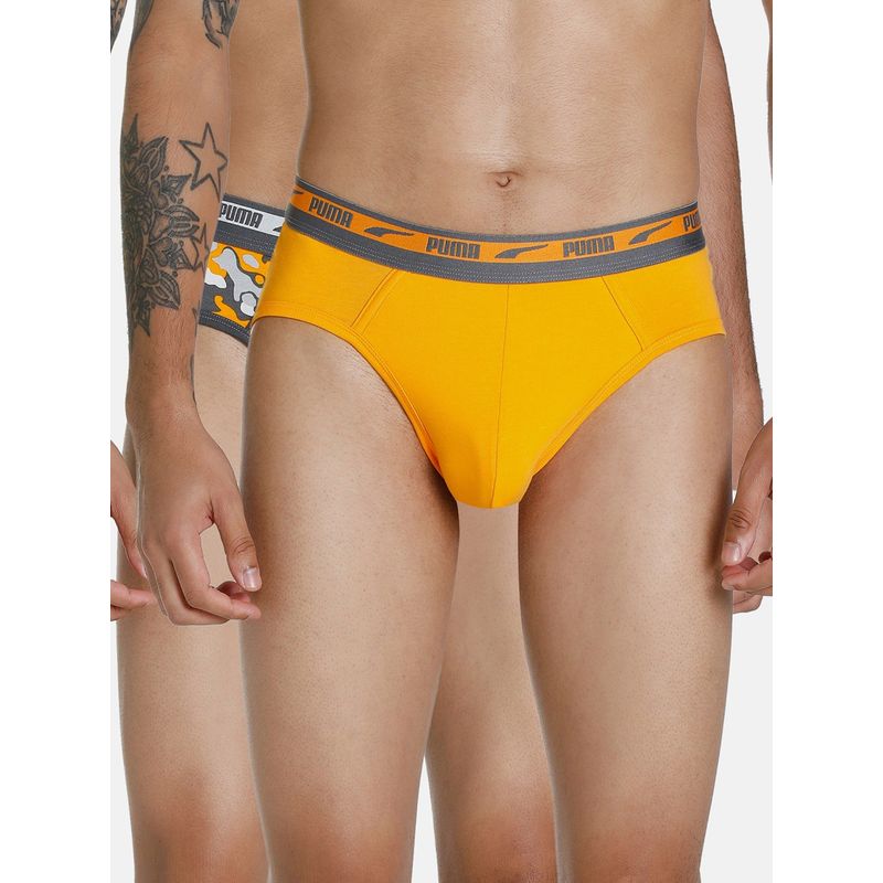 Puma Stretch Brief Multi-Color (Pack of 2) (L)