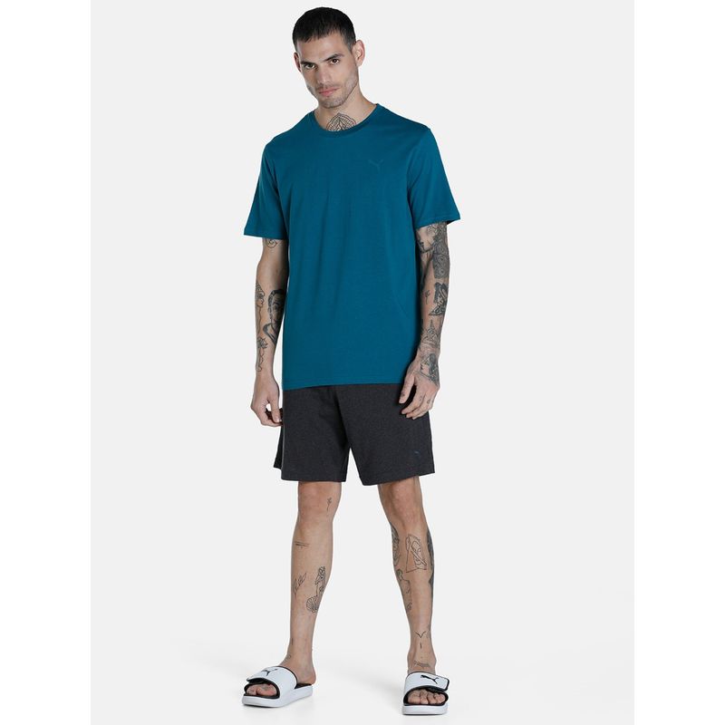 Puma Basic Tee & Shorts Men Blue (Set of 2) (S)
