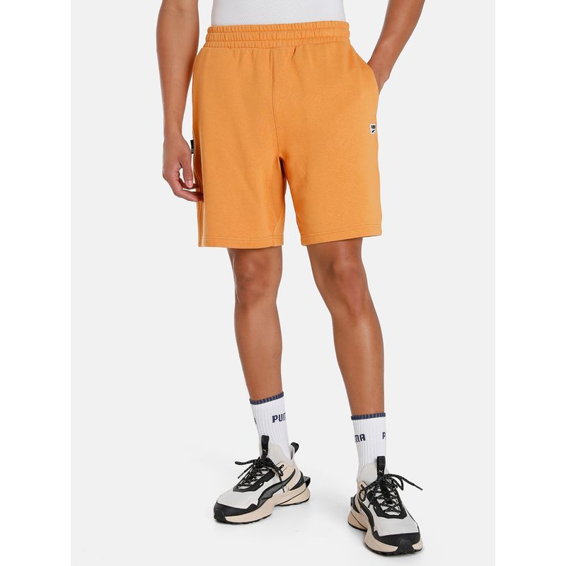 Puma Downtown Mens Orange Shorts (S)