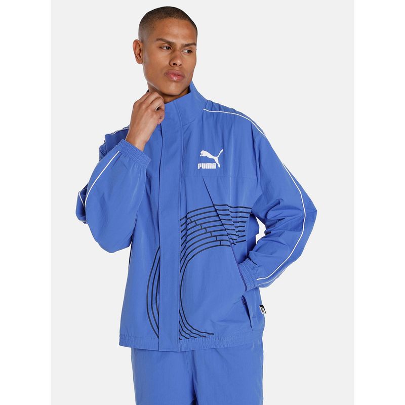 Puma Fast Track T7 Track Mens Blue Jacket (XL)