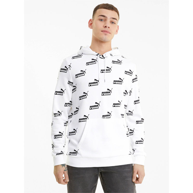 Puma Amplified Aop Mens White Hoodie (S)