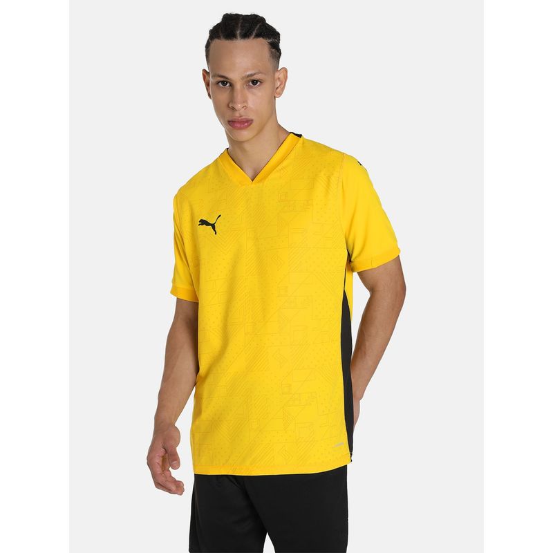Puma Teamcup Jersey Mens Yellow T-Shirt (S)