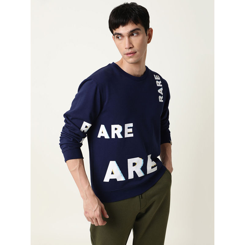 Rare Rabbit Clovis Navy Blue Sweatshirt (M)