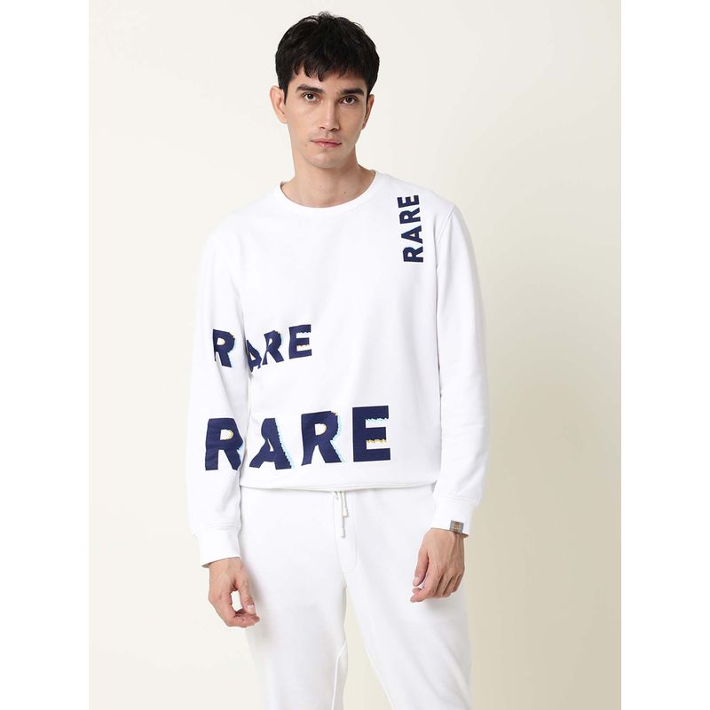 Rare Rabbit Clovis White Sweatshirt (XL)