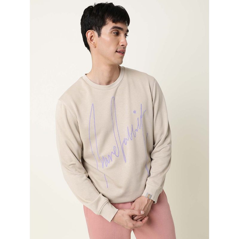 Rare Rabbit Flocker Beige Sweatshirt (XL)