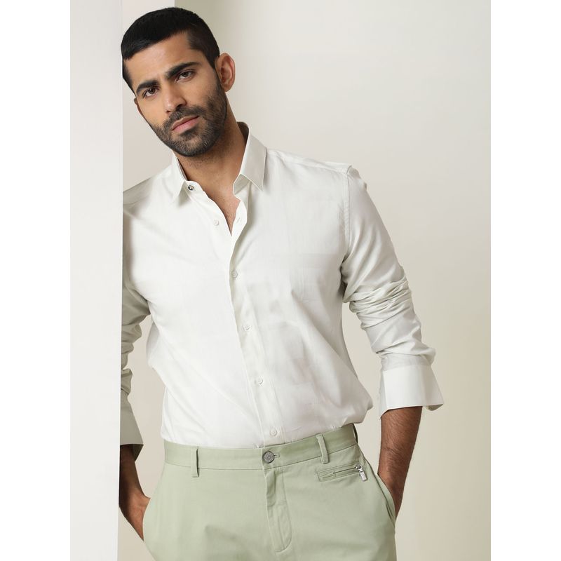 RARE RABBIT Boxline Off White Shirt (2XL)