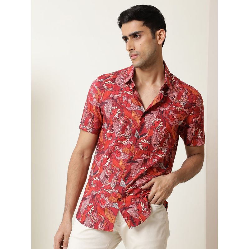 RARE RABBIT Sinq Red Shirt (M)