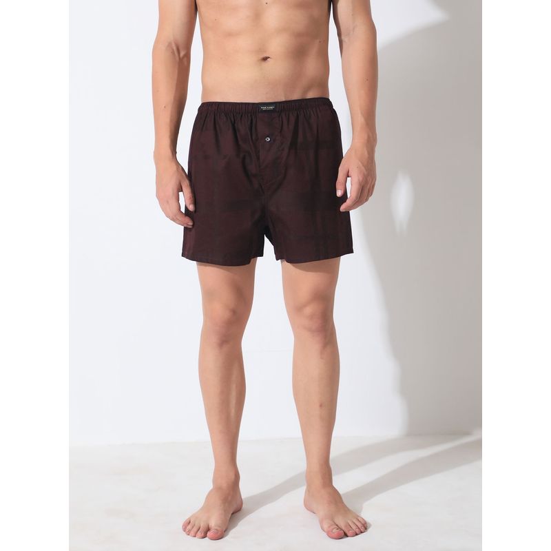 RARE RABBIT Trazo Maroon Dark Boxer (38)