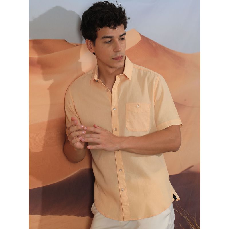 RARE RABBIT Affle Peach Shirt (S)